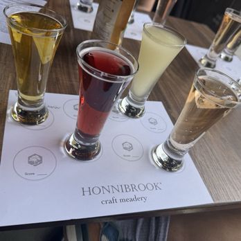 Honnibrook Craft Meadery - Flight of 4! - Meaderies Near Me - Castle Rock, Colorado Honnibrook Craft Meadery - Flight of 4! - Meaderies Near Me - Castle Rock, Colorado