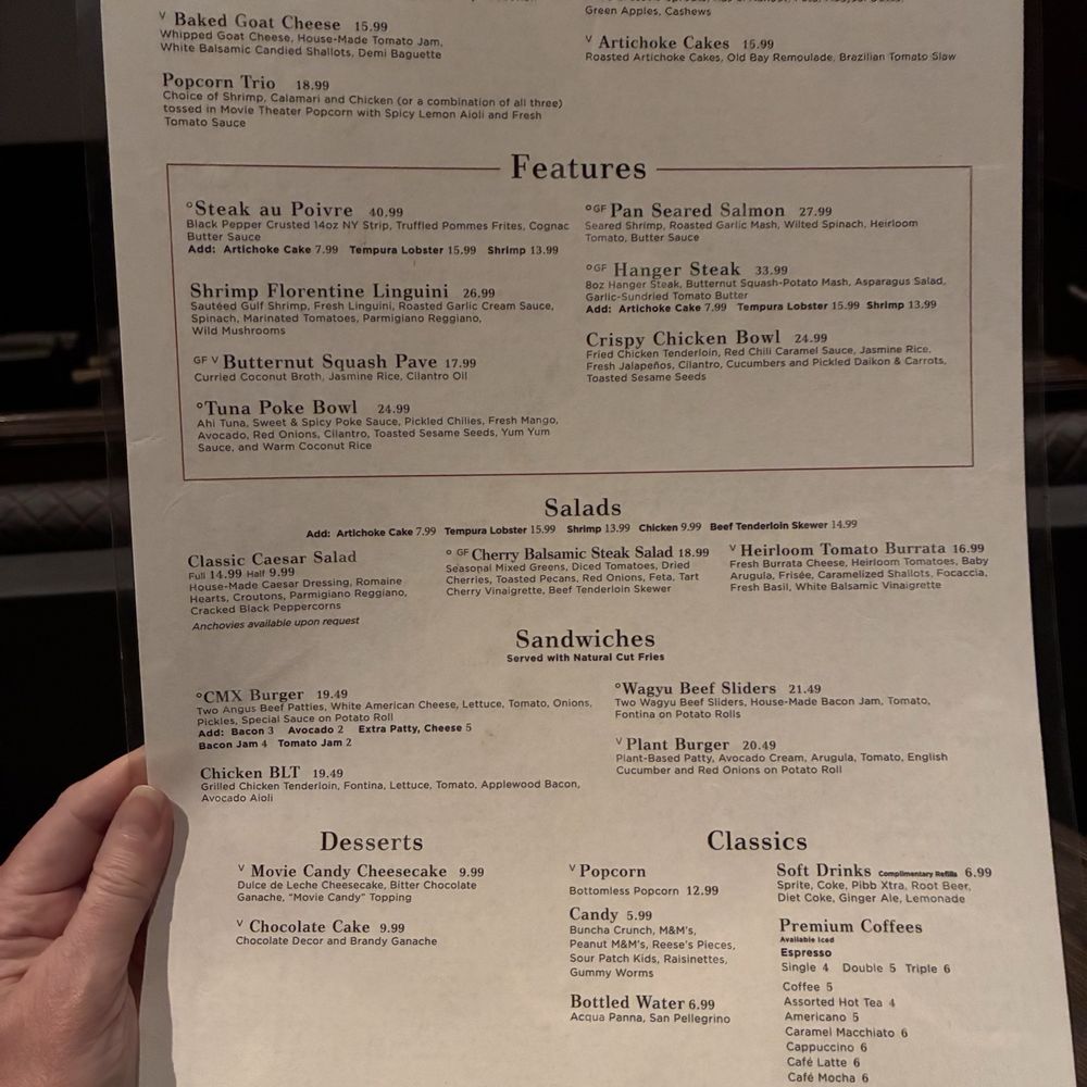 CMX Cinebistro Hyde Park - Food - Cinema Near Me - Tampa, Florida CMX Cinebistro Hyde Park - Food - Cinema Near Me - Tampa, Florida