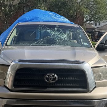 AB Auto Glass - before removal - Auto Glass Services Near Me