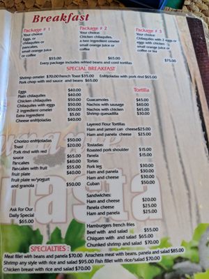 Menu photo 2 La Canasta Puerto Vallarta, JAL