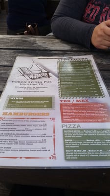Menu photo 3 Porch Swing Pub Houston, TX Menu photo 3 Porch Swing Pub Houston, TX
