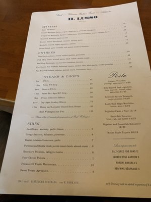 Menu photo 6 Il Lusso Tallahassee, FL