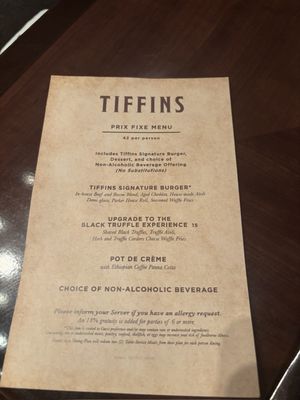 Menu photo 2 Tiffins Restaurant Lake Buena Vista, FL Menu photo 2 Tiffins Restaurant Lake Buena Vista, FL