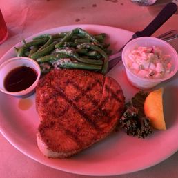 Tuna steak blackened. Tuna steak blackened.