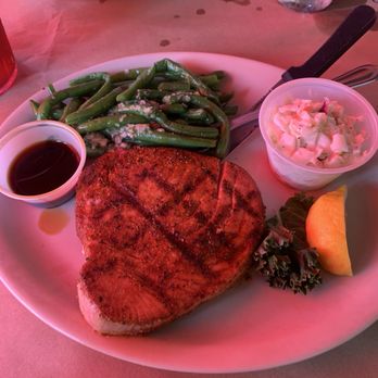 Pinchers - Tuna steak blackened. - Seafood Near Me - Bonita Springs, Florida Pinchers - Tuna steak blackened. - Seafood Near Me - Bonita Springs, Florida