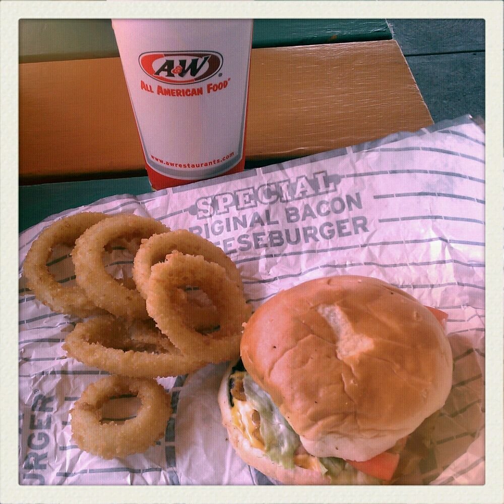 A&W Restaurant - Bacon Cheeseburger & Onion rings - Burgers Near Me - Smithfield, Rhode Island A&W Restaurant - Bacon Cheeseburger & Onion rings - Burgers Near Me - Smithfield, Rhode Island