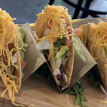 The FAB - 3 tacos - beef, shredded chicken, Al pastor - Sports Bars Near Me - San Jose, California The FAB - 3 tacos - beef, shredded chicken, Al pastor - Sports Bars Near Me - San Jose, California