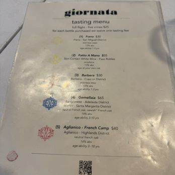 Giornata - Tasting many May 2024 - Wine Tasting Room Near Me - Paso Robles, California