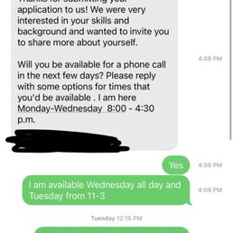 First texts from Mary First texts from Mary