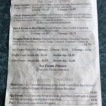 Kate's - Dessert menu - New American Near Me - Sergeant Bluff, Iowa