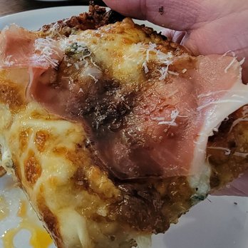 Jay’s Artisan Pizza - "Fig Jam + Prosciutto" Detroit-style pizza slice: Loved the the unique, sweet flavor! - Pizza Near Me - Buffalo, New York Jay’s Artisan Pizza - "Fig Jam + Prosciutto" Detroit-style pizza slice: Loved the the unique, sweet flavor! - Pizza Near Me - Buffalo, New York