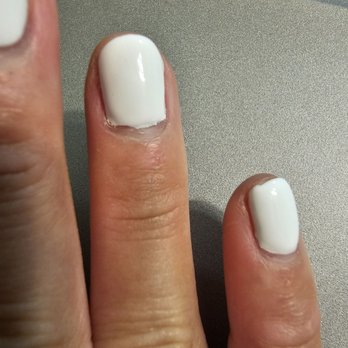 Nails & Beyond - Some fingers are fine, but some are just horrible. Gel nails done by the Middle Eastern Lady. No offense, but she needs more training. - Nail Salons Near Me - Los Angeles, California