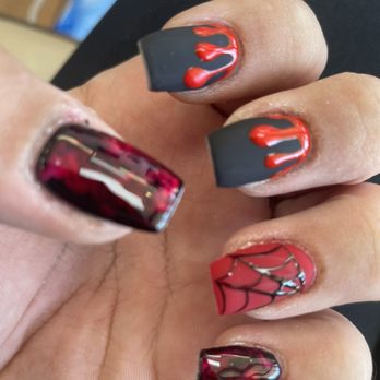 Glamorous Salon - spooky season nails by Jason ($75) - Nail Salons Near Me - Walnut Creek, California Glamorous Salon - spooky season nails by Jason ($75) - Nail Salons Near Me - Walnut Creek, California