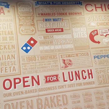 Domino's Pizza - Here is a cool mural they have inside the store. - Chicken Wings Near Me - Westminster, Colorado Domino's Pizza - Here is a cool mural they have inside the store. - Chicken Wings Near Me - Westminster, Colorado