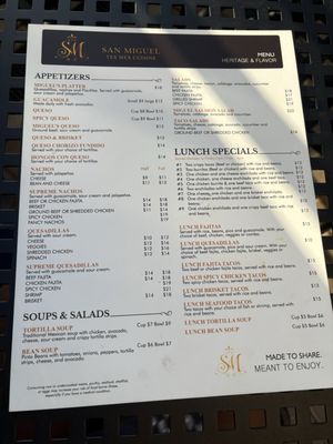 Menu photo 2 San Miguel Lewisville, TX Menu photo 2 San Miguel Lewisville, TX