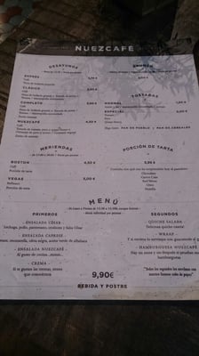 Menu photo 1 Nuezcafé València, V Menu photo 1 Nuezcafé València, V