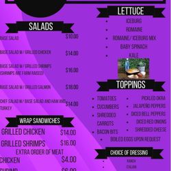 Salad Depot - Menu
