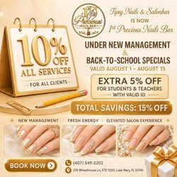 Tipsy Nail and Salonbar Lake Mary - . . -- !
A fresh chapter has begun!