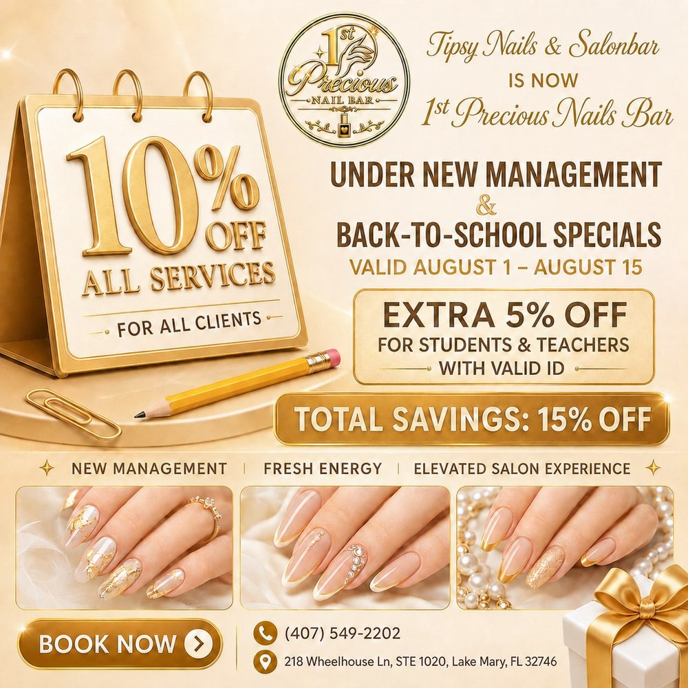 Tipsy Nail and Salonbar Lake Mary Logo