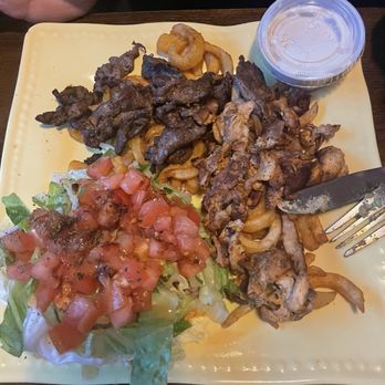 Rozana Mediterranean Grill - Combo: Lamb & Chicken Gyro Platter with fries, salad served with tahini - Mediterranean Near Me - Hatboro, Pennsylvania Rozana Mediterranean Grill - Combo: Lamb & Chicken Gyro Platter with fries, salad served with tahini - Mediterranean Near Me - Hatboro, Pennsylvania