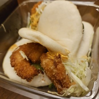 Ani Ramen House - Shrimp Bao Buns - tasted good. Could have used a bit more cabbage and sauce to round it out. - Asian Fusion Near Me - Larchmont, New York Ani Ramen House - Shrimp Bao Buns - tasted good. Could have used a bit more cabbage and sauce to round it out. - Asian Fusion Near Me - Larchmont, New York
