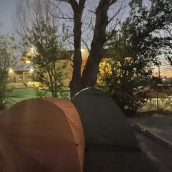 Green River KOA Journey - Closeness to the z as Hotel parking lot