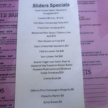 Sliders Oyster Bar - Specials - Seafood Near Me - Neptune Beach, Florida Sliders Oyster Bar - Specials - Seafood Near Me - Neptune Beach, Florida