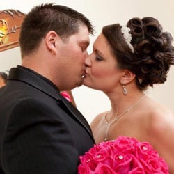 Sizzle Salon - My up do for my wedding. I have lots of thick curly hair. It stayed all day and night!