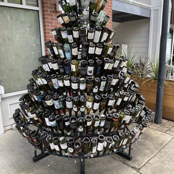 Cellar & Ale - a wine rack made of wine bottles - Wine Bars Near Me - Matthews, North Carolina Cellar & Ale - a wine rack made of wine bottles - Wine Bars Near Me - Matthews, North Carolina