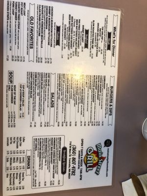 Menu photo 1 Main Street Grill Centralia, WA