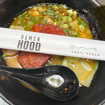 Ramen Hood - Spicy "Pork" Katsu Garlic Ramen - Ramen Near Me - Los Angeles, California Ramen Hood - Spicy "Pork" Katsu Garlic Ramen - Ramen Near Me - Los Angeles, California