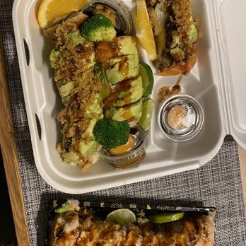Yo! Sushi - a meal in a styrofoam container - Sushi Bars Near Me - Santa Ana, California