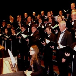 Griffin Choral Arts - March 1, 2010 concert warm-up at Griffin Auditorium, taken by ElaineK