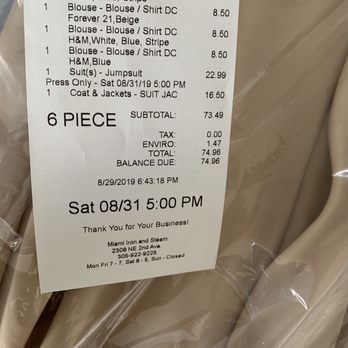 Iron & Steam - Dry Cleaning Near Me - Miami, Florida Iron & Steam - Dry Cleaning Near Me - Miami, Florida