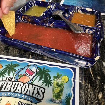 Los Tiburones - Salsa sampler - Mexican Near Me - Monroe, North Carolina