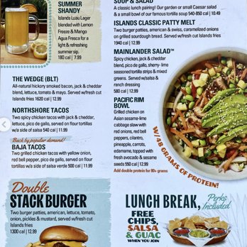 Islands Restaurant - 2026 Lunch Break Menu Monday - Friday (Until 2:00PM) - American Near Me - Redondo Beach, California Islands Restaurant - 2026 Lunch Break Menu Monday - Friday (Until 2:00PM) - American Near Me - Redondo Beach, California