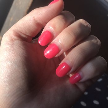 PureLuxe - Neon pink - about 1 month after they were done - still perfect! No chips! I am in looove with this dip thing - Waxing Near Me - Newton, Massachusetts PureLuxe - Neon pink - about 1 month after they were done - still perfect! No chips! I am in looove with this dip thing - Waxing Near Me - Newton, Massachusetts