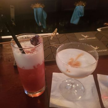 Sassafras Bar - Partially drank before I decided to take a picture. Left: Whiskey sour. Right: Pisco sour - Bars Near Me - Philadelphia, Pennsylvania Sassafras Bar - Partially drank before I decided to take a picture. Left: Whiskey sour. Right: Pisco sour - Bars Near Me - Philadelphia, Pennsylvania