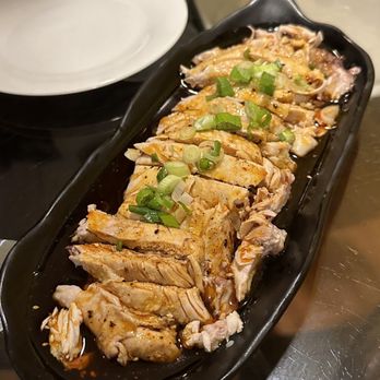 Joojak Restaurant - a long platter of food - Chinese Near Me - Vancouver, British Columbia