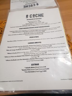 Menu photo 2 O Coche Lisbon, 11