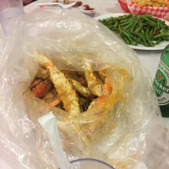 Cajun King Aiea - What can I say, that's what we came here for, it was Ono!  Getting messy is all part of the experience! - Seafood Near Me - Aiea, Hawaii