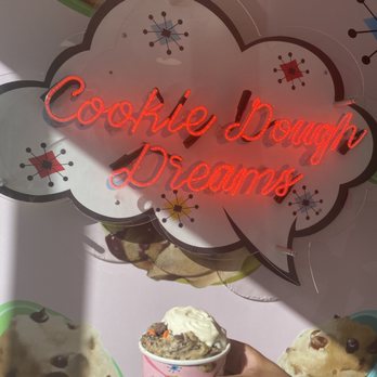 Cookie Dough Dreams - Small Cookies and Cream Cookie Dough with Vanilla ice cream and M&M's - Desserts Near Me - Burbank, California
