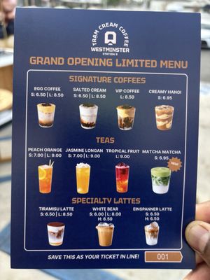 Menu photo 4 Tram Cream Coffee Westminster, CA