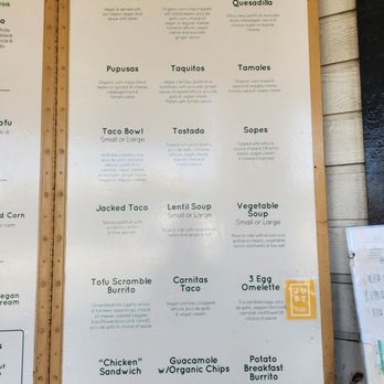 Oasis Vegetarian Cafe - Menu Oct. 2023 - Classic main dishes - Vegetarian Near Me - Riverside, California