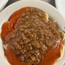 Caramellas Italian Bistro - Homemade spaghetti with meat sauce