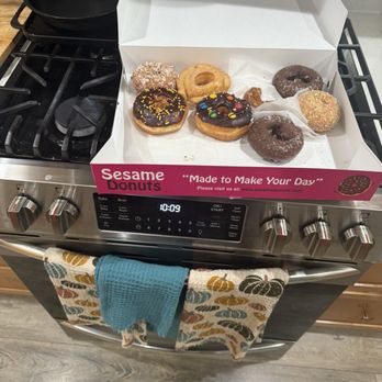 Sesame Donuts - Dozen of donuts for Sunday breakfast - Coffee & Tea Near Me - Tempe, Arizona Sesame Donuts - Dozen of donuts for Sunday breakfast - Coffee & Tea Near Me - Tempe, Arizona