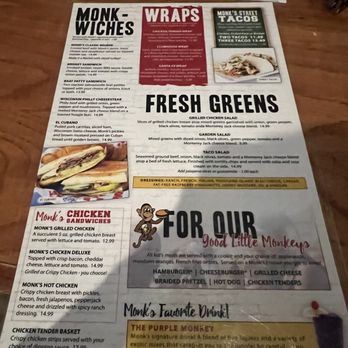 Monk's Bar & Grill - American Near Me - Wisconsin Dells, Wisconsin Monk's Bar & Grill - American Near Me - Wisconsin Dells, Wisconsin