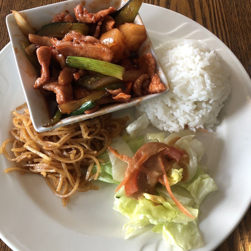 Sweet & sour lunch special (comes with Paht Thai, Thai salad, and rice) for $11 Sweet & sour lunch special (comes with Paht Thai, Thai salad, and rice) for $11