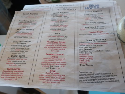 Menu photo 4 Blue Horse Beach Cafe Fish Creek, WI Menu photo 4 Blue Horse Beach Cafe Fish Creek, WI