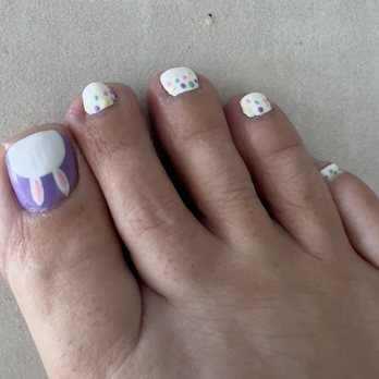 Dip Nail Bar-Horizon - Easter toes! - Nail Salons Near Me - Scottsdale, Arizona